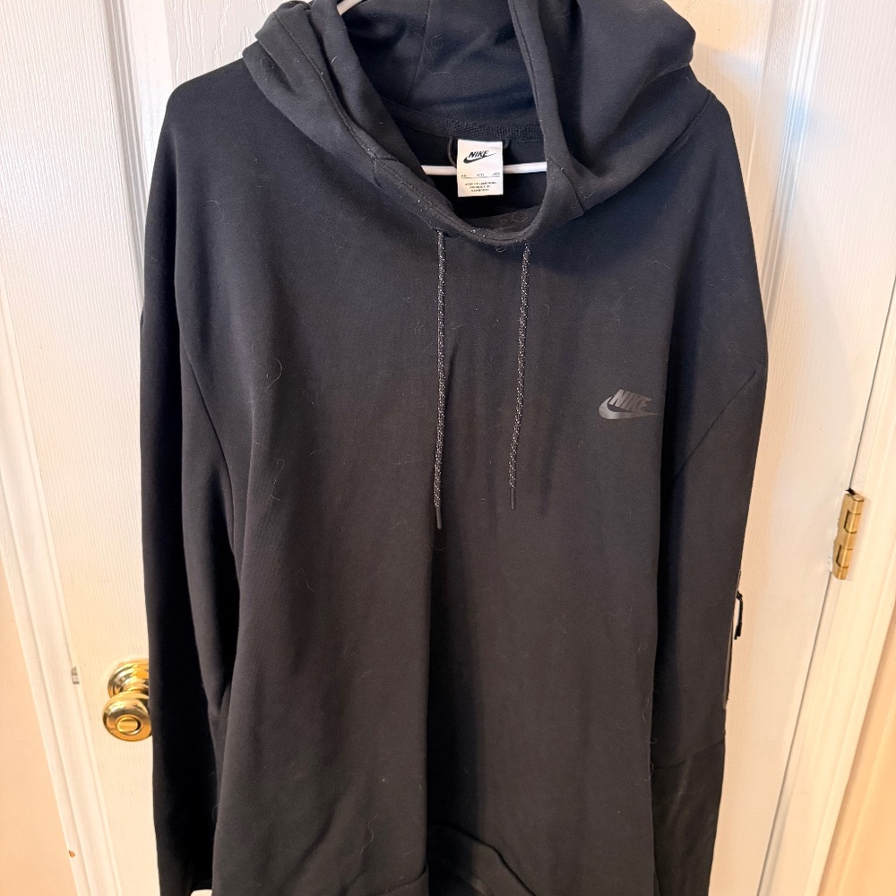 Nike Mens Tech Fleece Pullover Hoodie - 4XL - Black